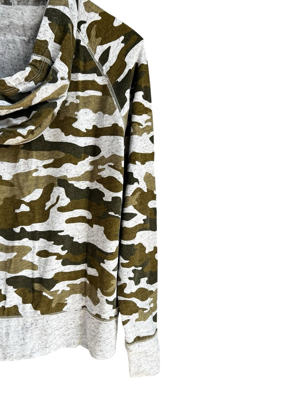 Nike Gym Vintage Camo Full Zip Hoodie Jacket Womens Small Green Black Y2K - Picture 9 of 13